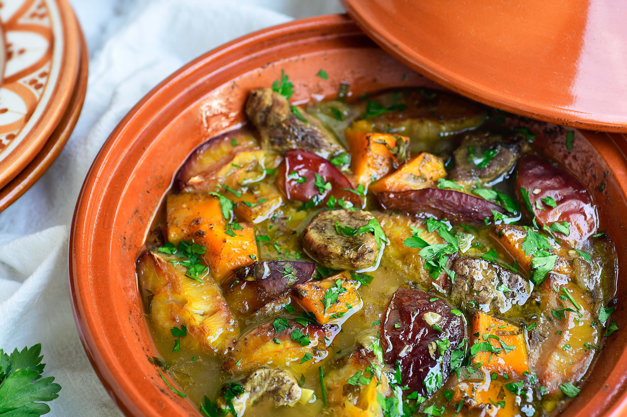 Tajine met lam en pruimen